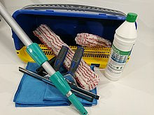 Pakker m/teleskoppstang og bøtte