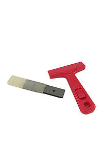 Barberblader(2 stk) og inkl rød glasskrape 10 cm